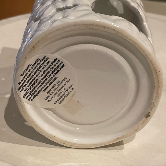 Harry Slatkin Snowflake Ceramic Wax or Oil Warmer Bath & Body Works - Picture 6 of 7